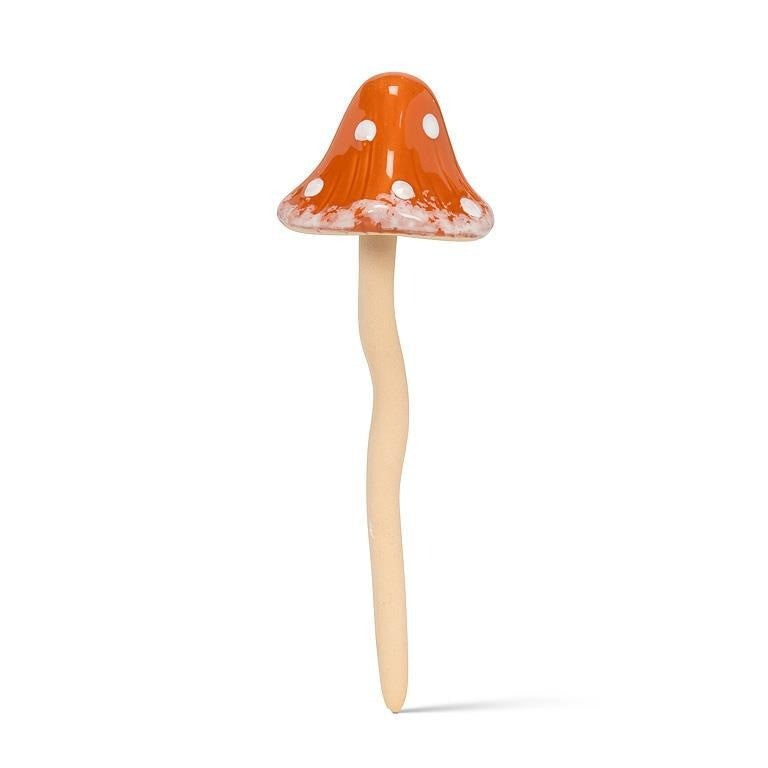 Small Speckled Mushroom Garden Stake, 7&quot;H