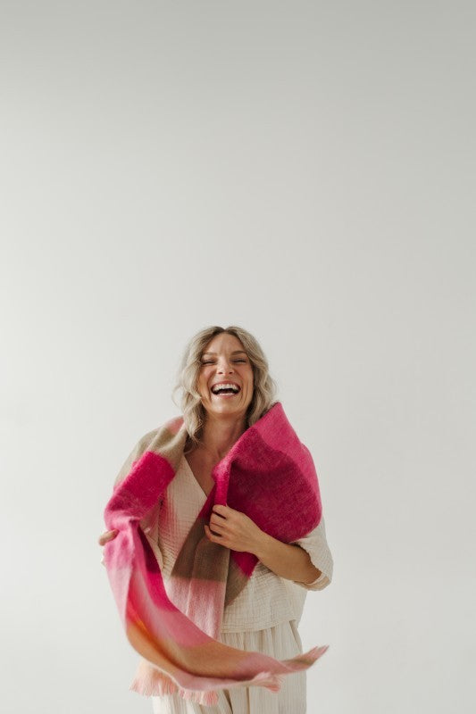 Pokoloko Mood Alpaca Seamless Scarf - Jewel