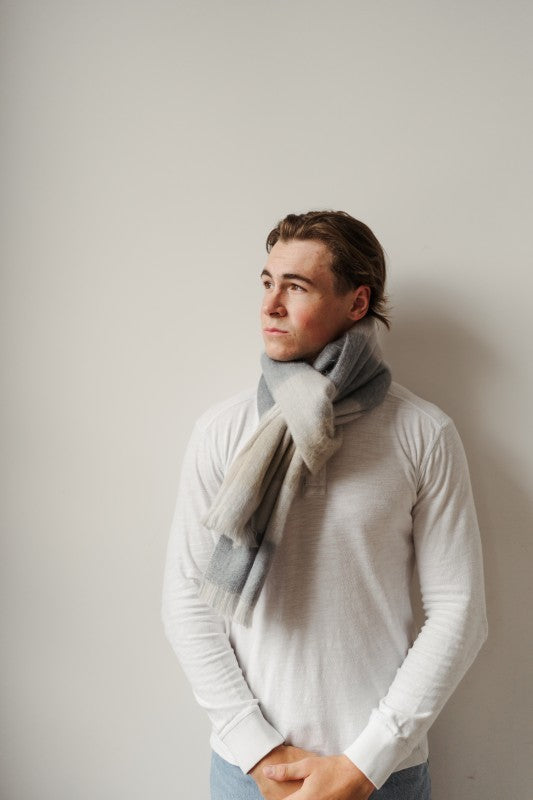 Pokoloko Mood Alpaca Seamless Scarf - Mussel