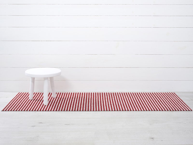 Chilewich Breton Stripe Shag Mat, Candy