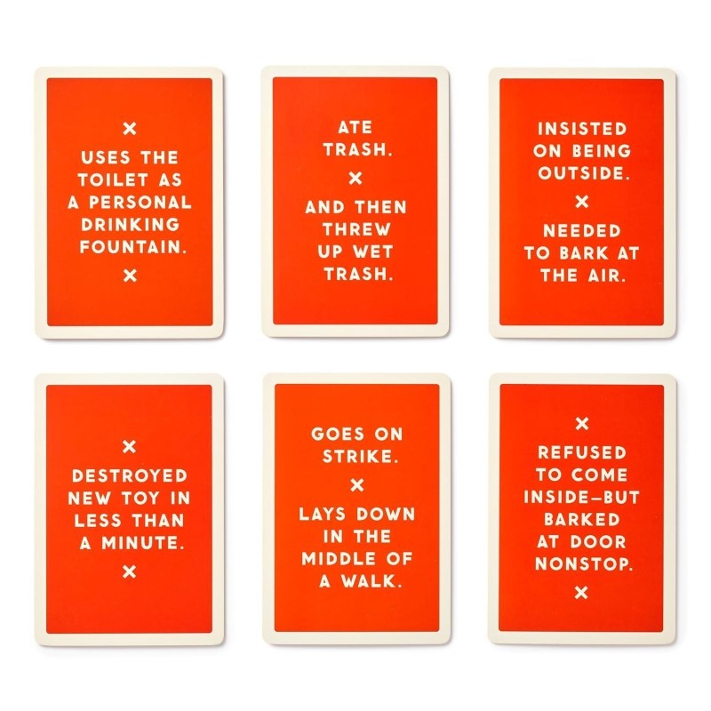 Because This Dog Is Embarrassing: Pet Shame/Praise Deck