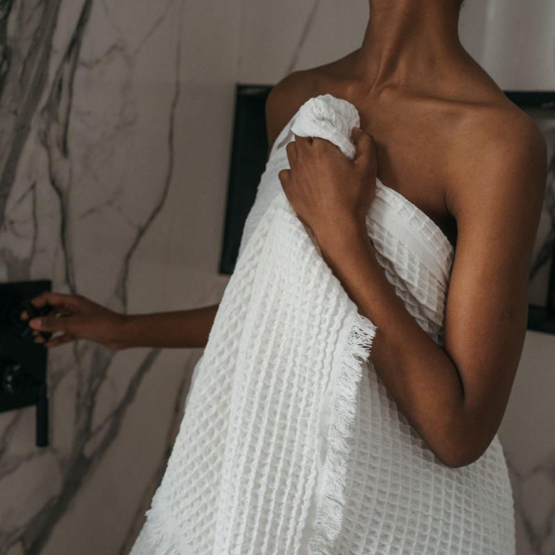 Pokoloko French Waffle Towel - Blanche