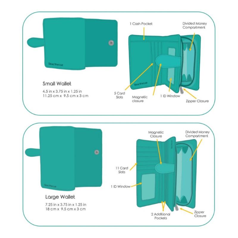 Black Doggie Crowd Wallet