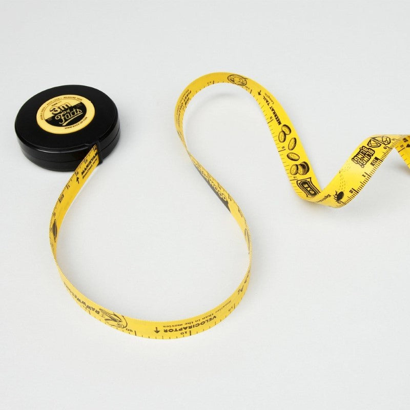 Fun Tape Measure 10ft Fun Facts Tape Measure - Moss Danforth