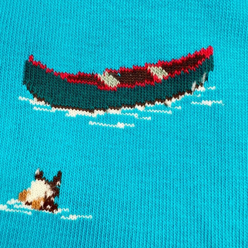 Canada Mountain Scene Socks - Lg