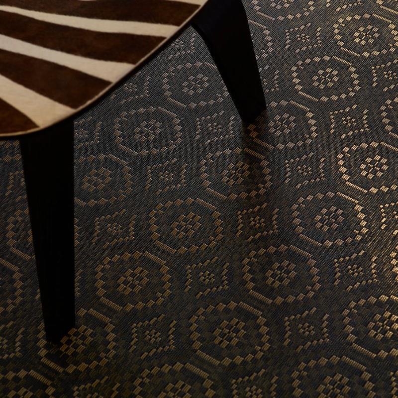 Chilewich Overshot Woven Floor Mat, Tiger Eye