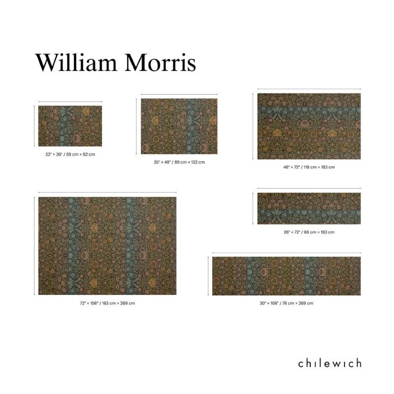 Chilewich William Morris Woven Floor Mat, Dark Multi