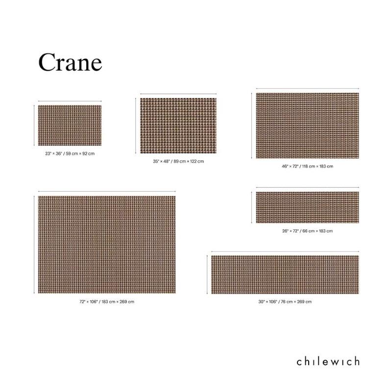 Chilewich Crane Woven Mat, Raspberry