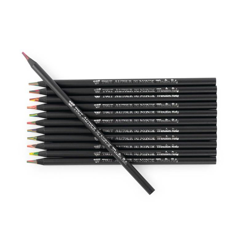 12 Multi-Coloured Pencils