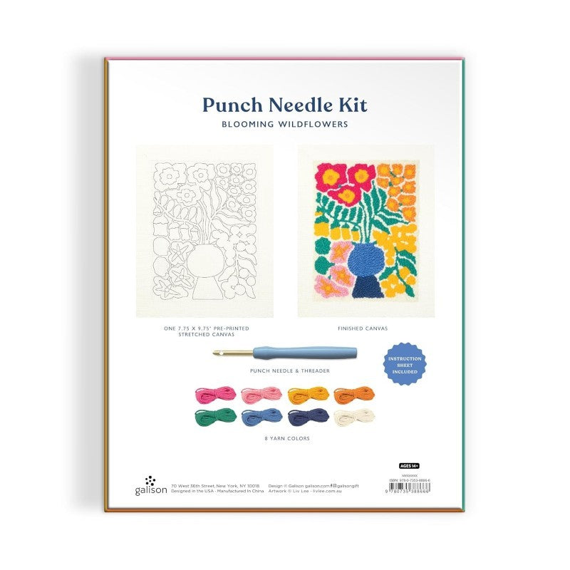 Blooming Wildflowers – DIY Punch Needle Kit