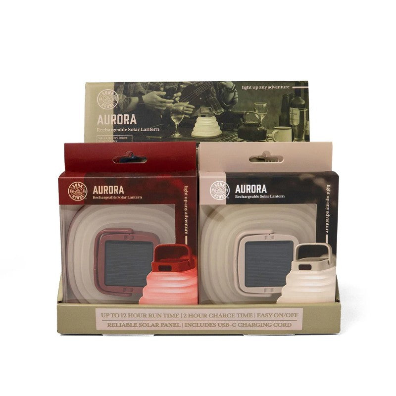 Aurora Rechargeable And Collapsible Solar Lantern
