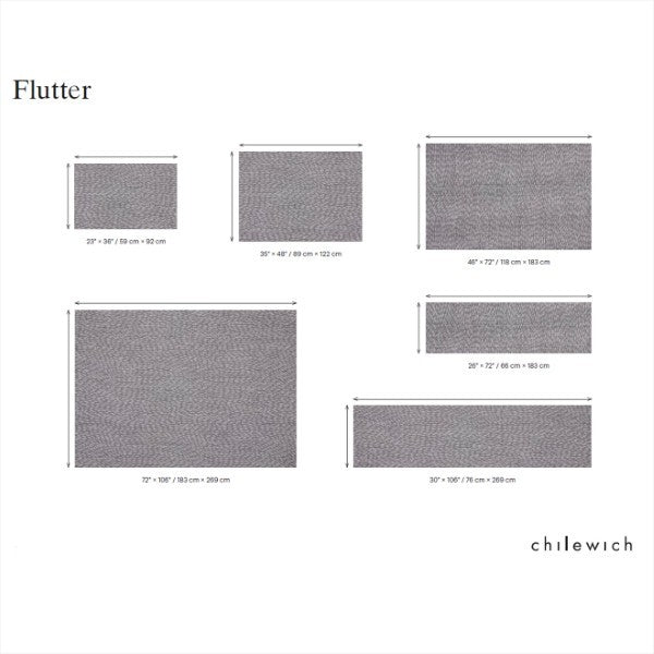 Chilewich Flutter Woven Mat, Storm