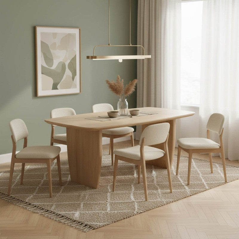 Tonic 87" Dining Table - Biscotti Oak