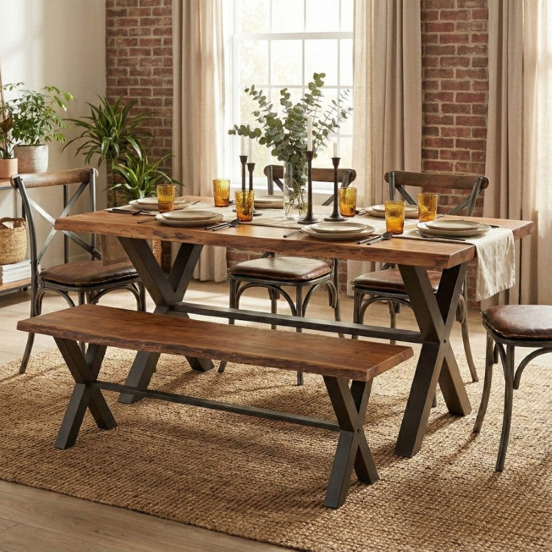 Live Edge Restore Bench 59"
