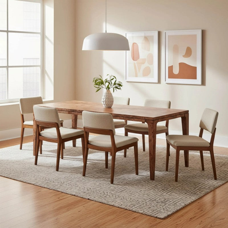 Mappa Dining Table - Dark Burl
