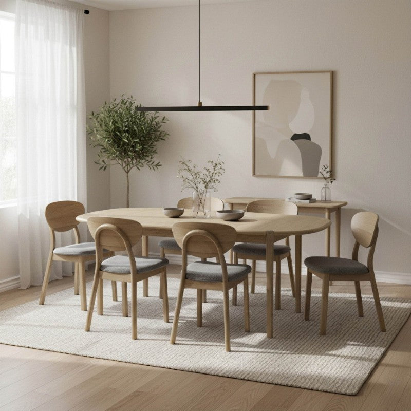 Runway 82" Dining Table - Light Oak