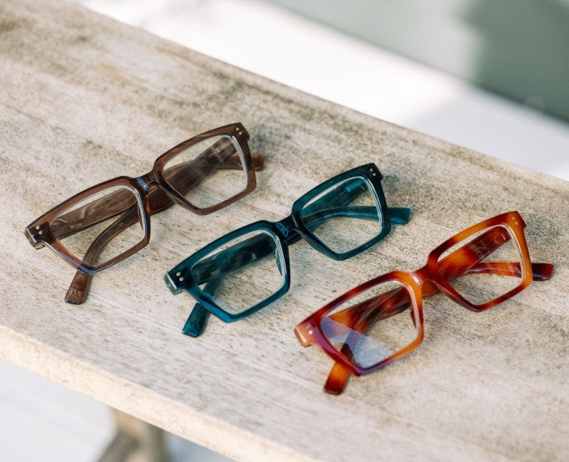 Boone Black/Fog — Blue Light Reading Glasses