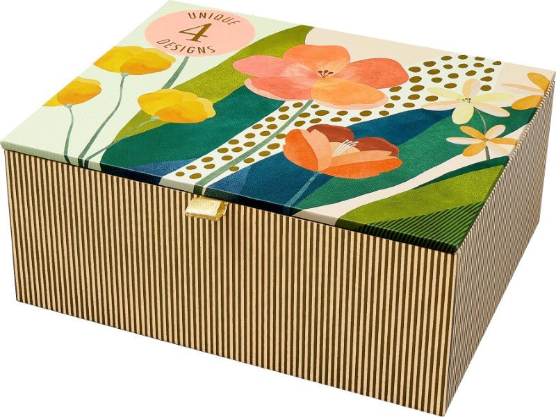 Floral Premium Note Cards, Box of 14