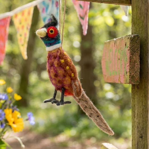 Philippa the Pheasant Handmade Ornament