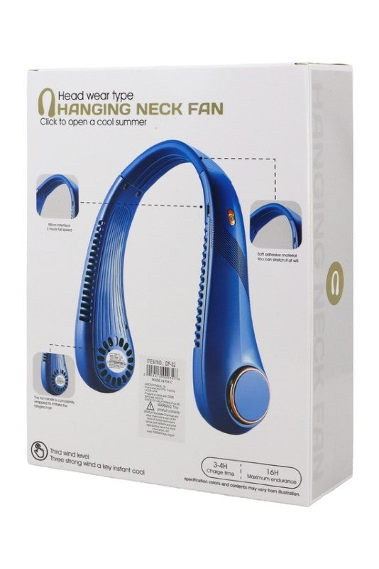 Adjustable Rechargeable Neckband Electrical Fan
