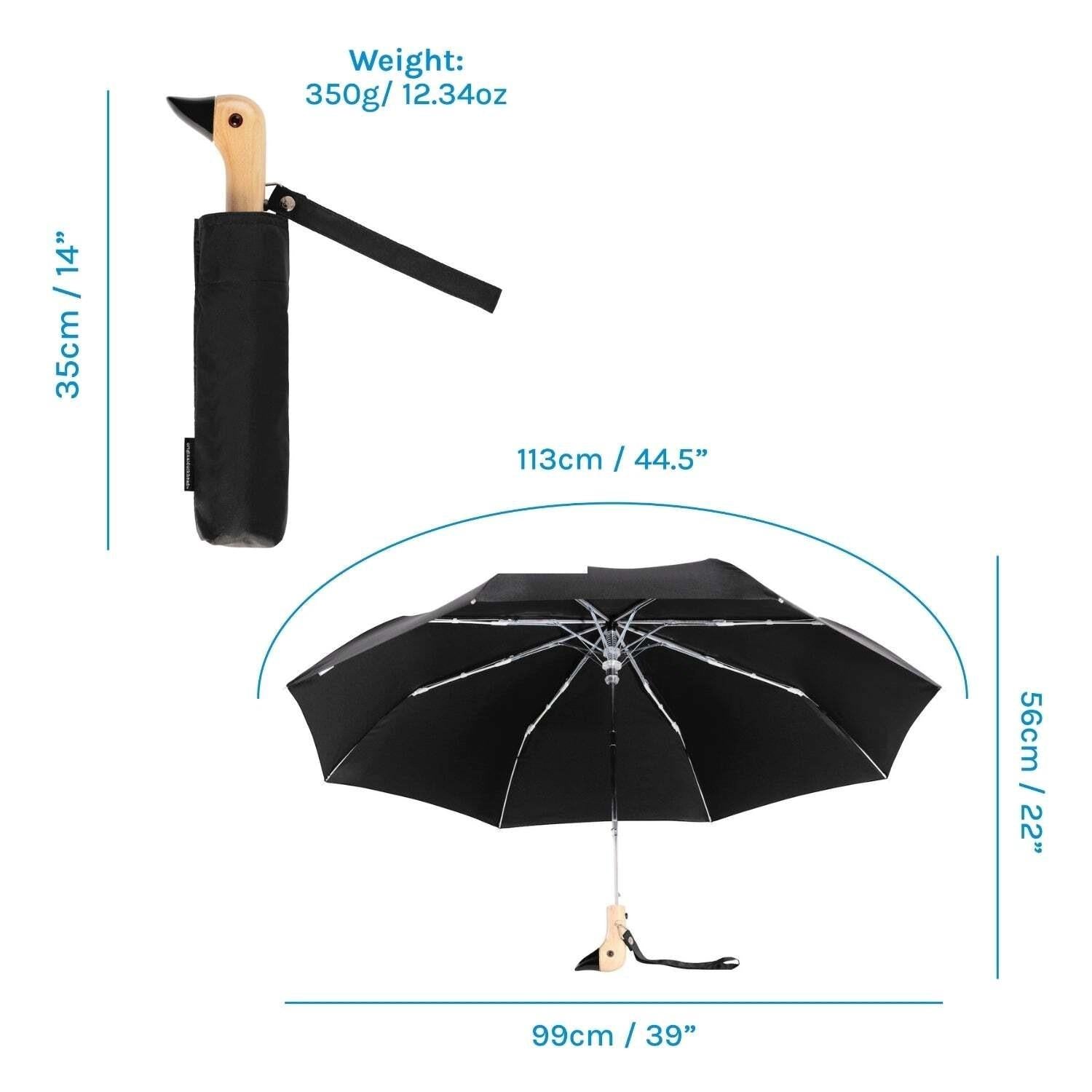 Duckhead Solid Eco-Friendly Compact Umbrella