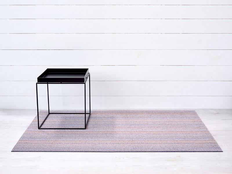Chilewich Indoor/Outdoor Skinny Stripe Shag Mat, Periwinkle