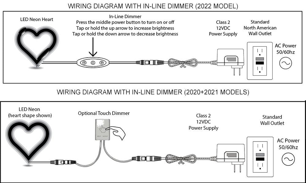 Neon Hero Heart | Our Glowing Hearts