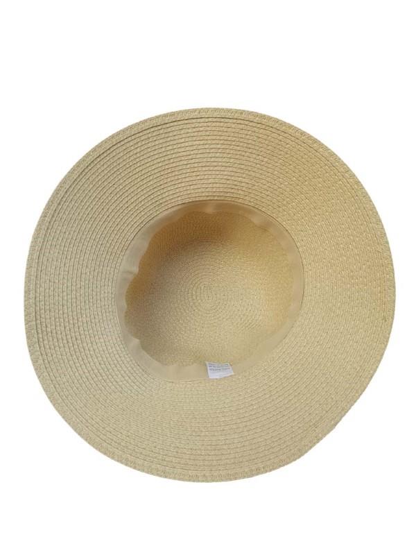 Crochet Bucket Straw Hat With Layered String