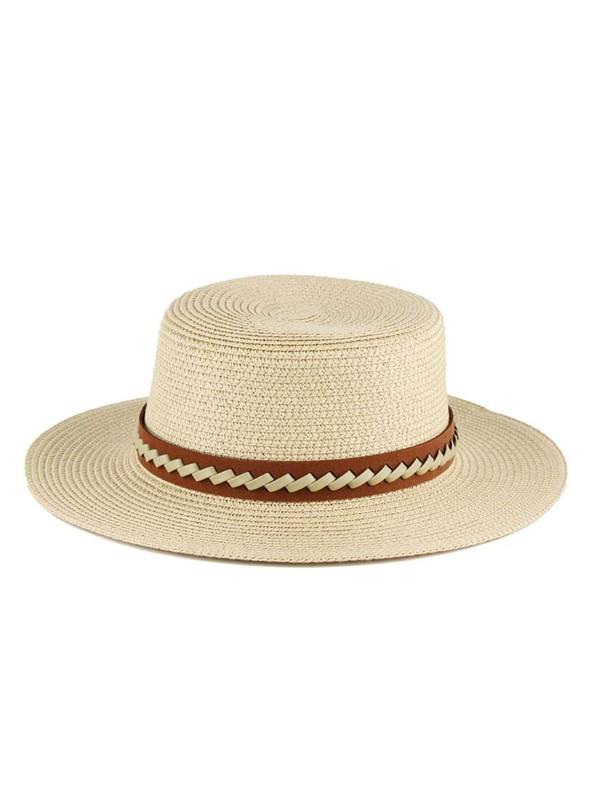 Straw French Boater Hat