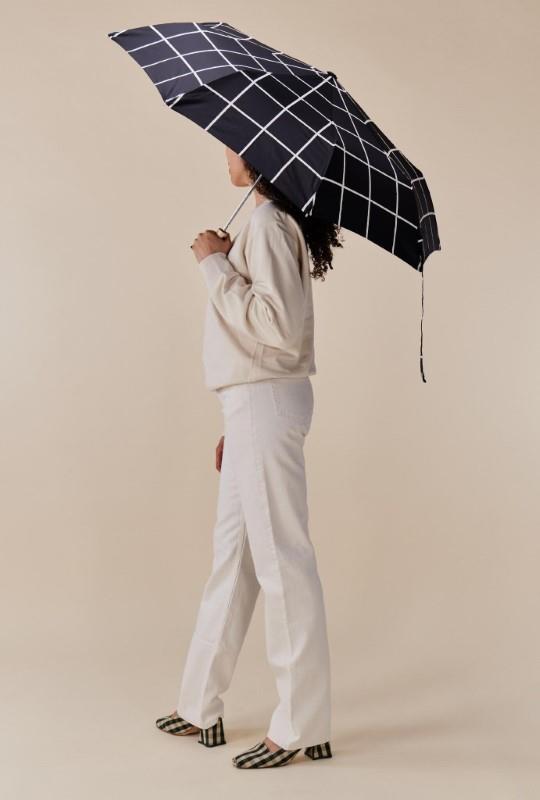 Duckhead Black Grid Eco-Friendly Umbrella