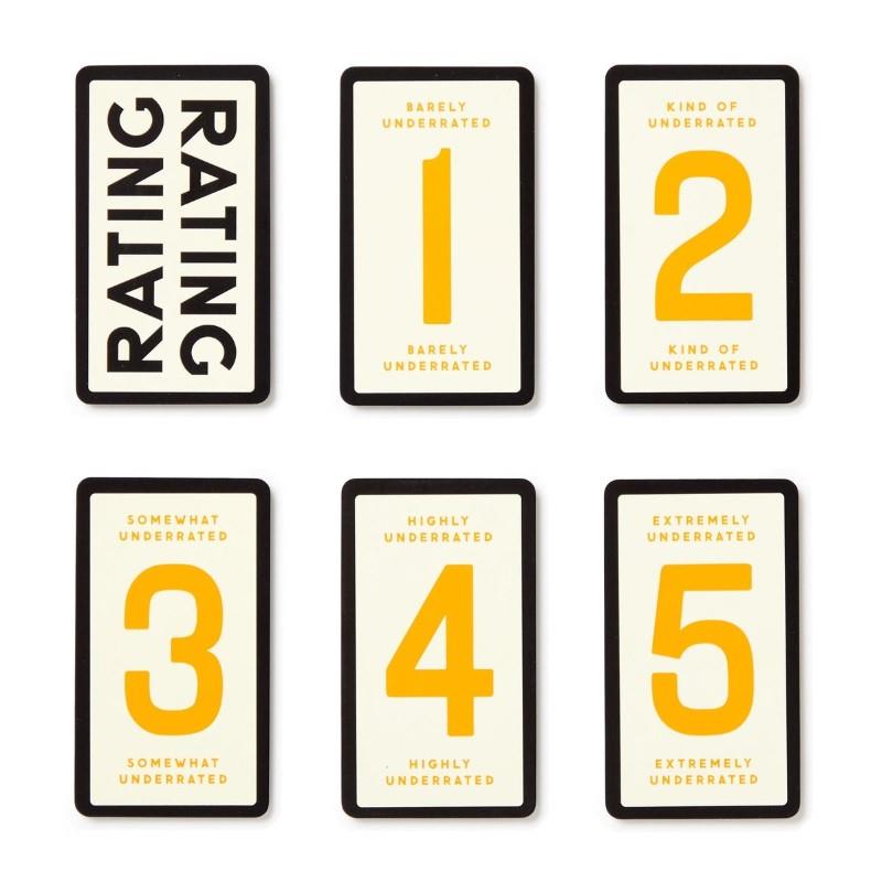 Overrated / Underrated Social Game