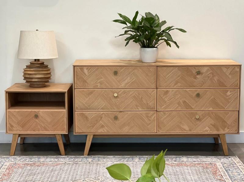 L.H. Imports Colton 6 Drawer Dresser - Natural