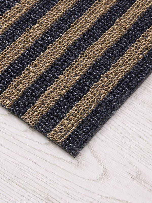 Chilewich Breton Stripe Shag Mat, Coast