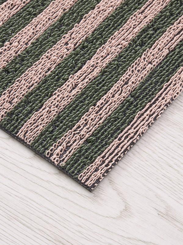 Chilewich Breton Stripe Shag Mat, Malibu