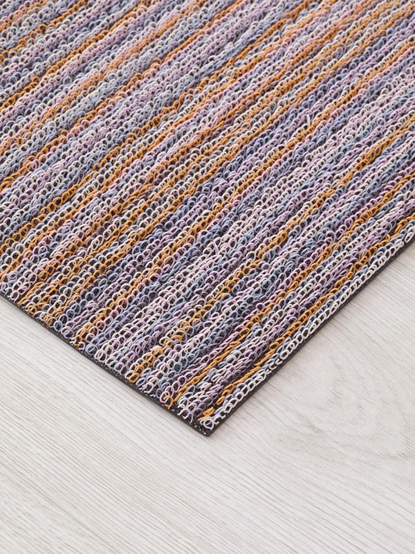 Chilewich Indoor/Outdoor Skinny Stripe Shag Mat, Periwinkle