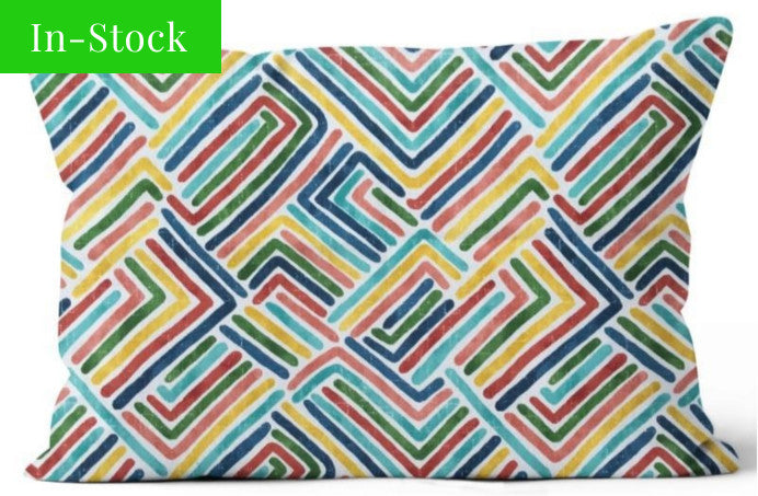 Estie Multi Rectangular Outdoor Toss Cushion