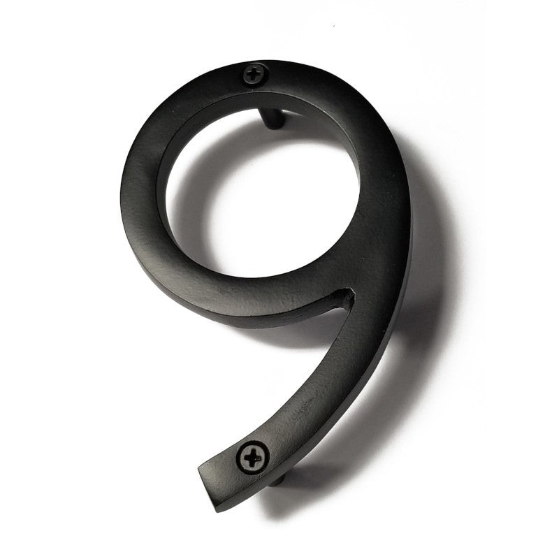 House Number '6' / '9' - Black