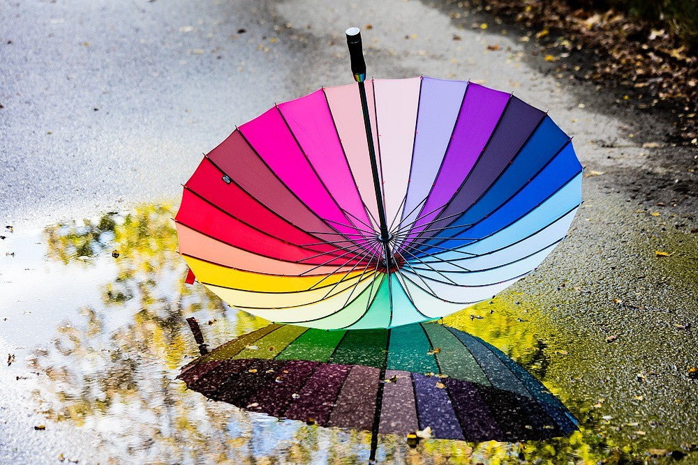 Colour Wheel Slat Umbrella