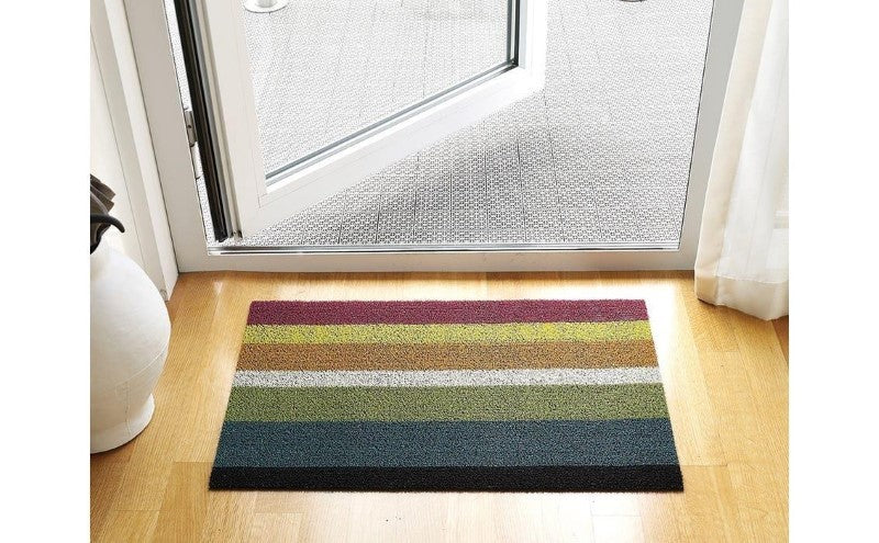 Chilewich Indoor/Outdoor Bold Stripe Shag Mat, Multi
