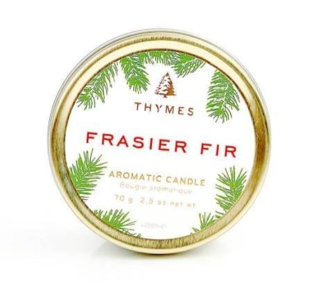 Thymes Frasier Fir Travel Tin Candle, 2.5oz