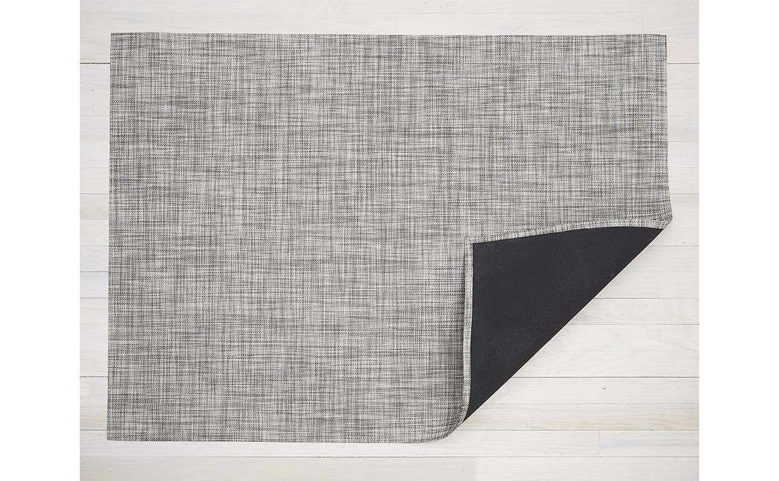 Chilewich Mini Basketweave Woven Floor Mat, Gravel