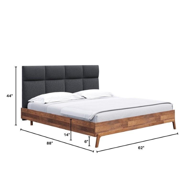 Remix Grey Queen Bed