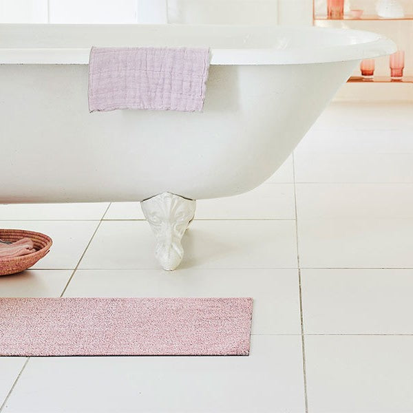 Chilewich Indoor/Outdoor Heathered Shag Mat, Blush