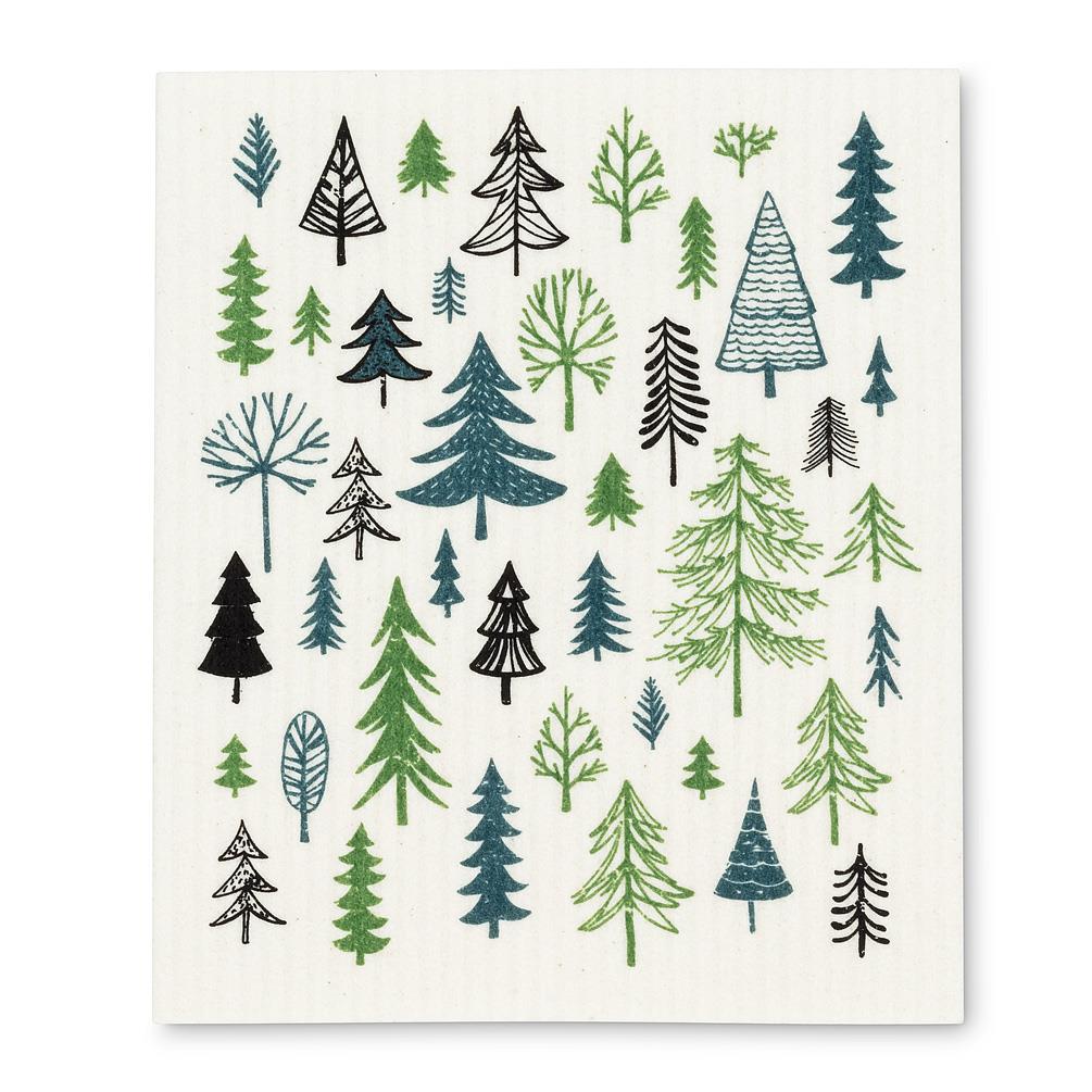 Trees Swedish Dishcloth, Set of 2