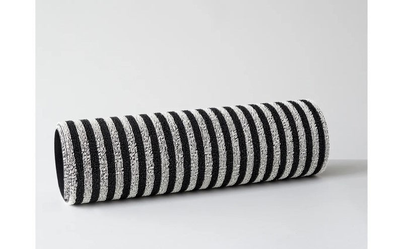 Chilewich Breton Stripe Shag Mat, Gravel