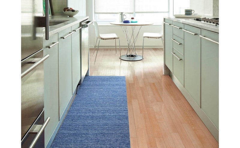 Chilewich Indoor/Outdoor Heathered Shag Mat, Cornflower