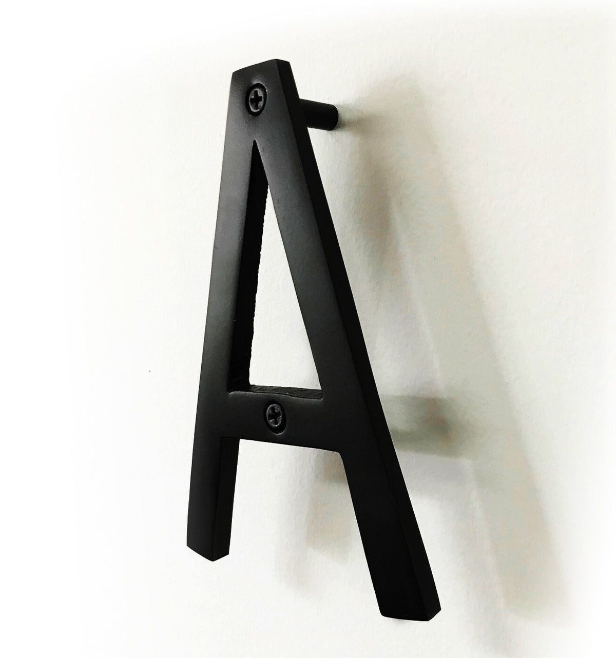 House Letter 'A' - Black Aluminum