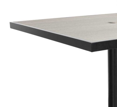 Skye Outdoor Rectangular Pedestal Balcony Table, 24" x 30"