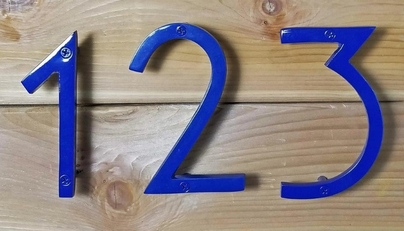House Number 1 - Blue Aluminum