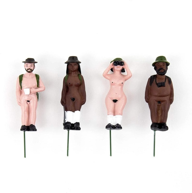 Mini Plant Pot Naked Ramblers, Set of 4